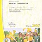 Urkunde-Klasse 2000